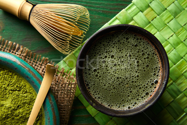 чай бамбук ложку Японский Сток-фото © lunamarina