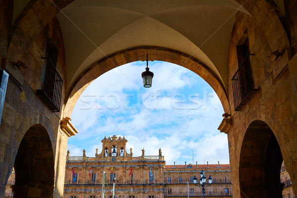 Stock photo: Salamanca Plaza Mayor in Spain