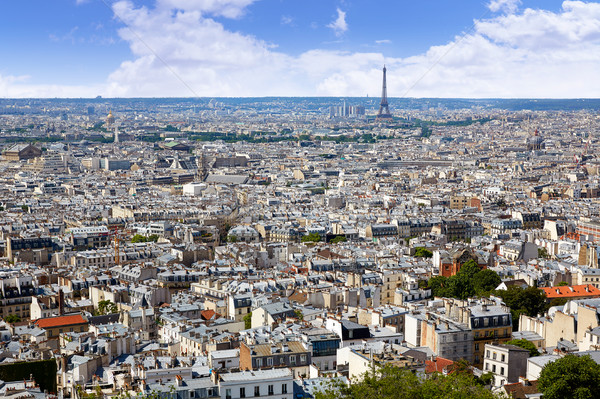 Paris Skyline montmartre France ciel [[stock_photo]] © lunamarina