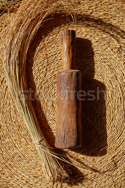 Esparto halfah grass used for crafts basketry Stock photo © lunamarina