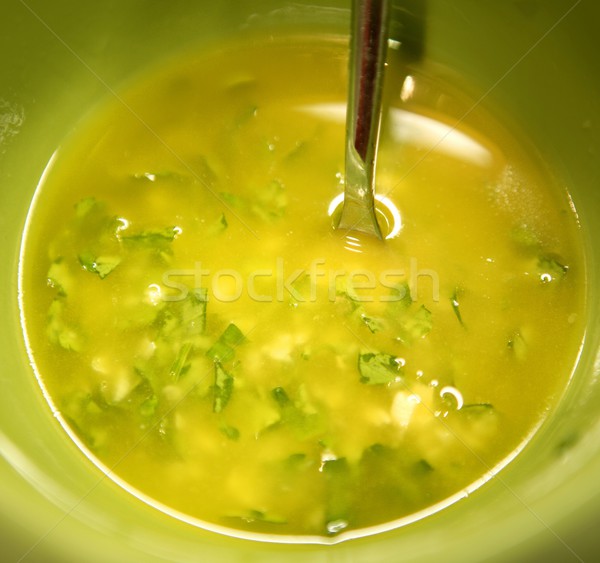 garlic, parsley, lemon and oil spanish sauce Stock photo © lunamarina