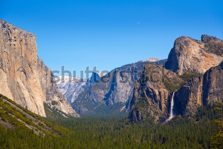 Yosemite el Capitan and Half Dome in California Stock photo © lunamarina