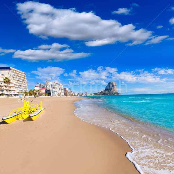 Calpe playa Arenal Bol beach near Penon Ifach Alicante Stock photo © lunamarina