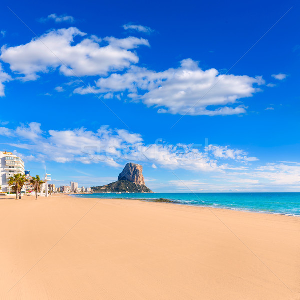 Calpe playa Arenal Bol beach near Penon Ifach Alicante Stock photo © lunamarina