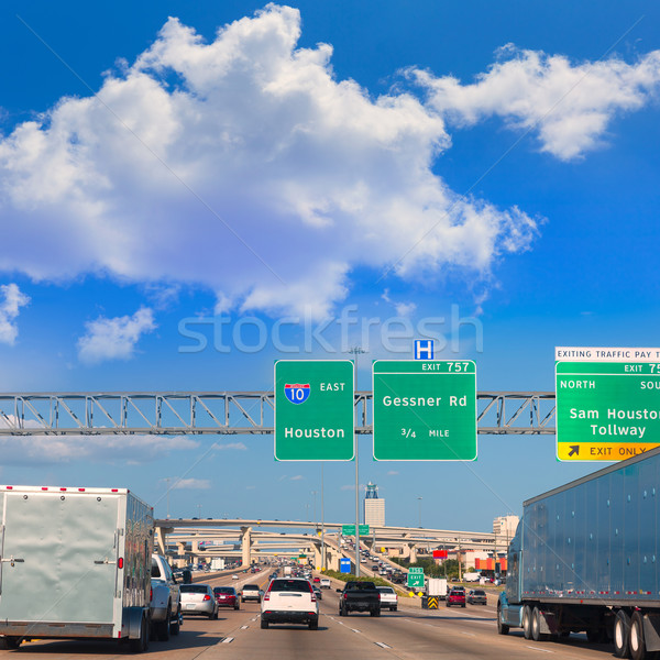 Houston autostrada Texas USA traffico 10 Foto d'archivio © lunamarina