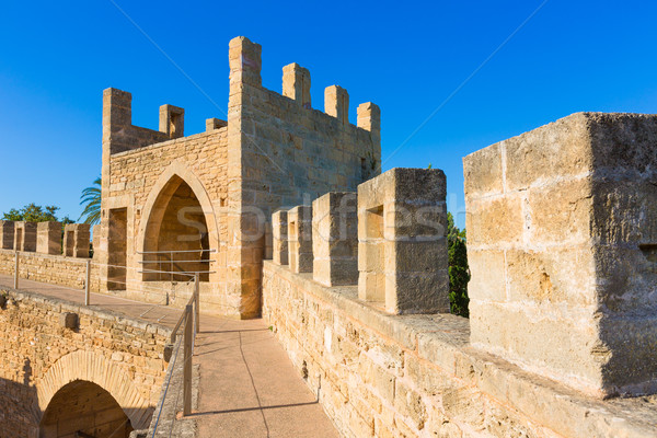Alcudia Old Town fortress wall in Majorca Mallorca Stock photo © lunamarina