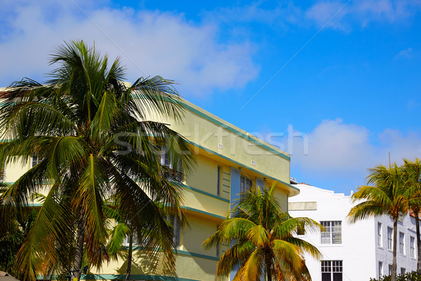 Miami playa océano art deco Florida distrito Foto stock © lunamarina