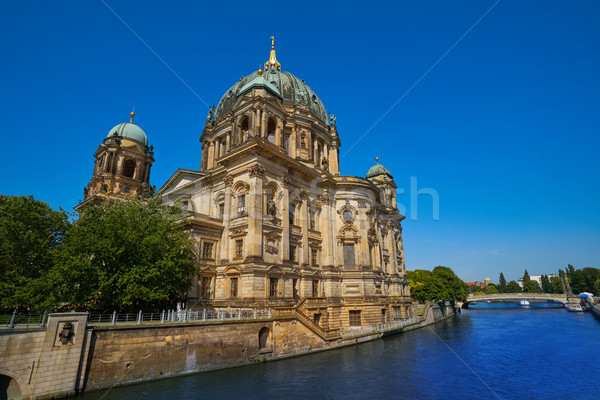 Berlin Kathedrale Deutschland Fluss Himmel Gebäude Stock foto © lunamarina