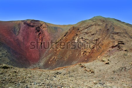 Lanzarote Timanfaya volcano crater in Canaries Stock photo © lunamarina