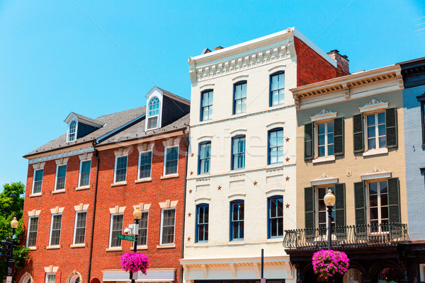 Georgetown historical district facades Washington Stock photo © lunamarina