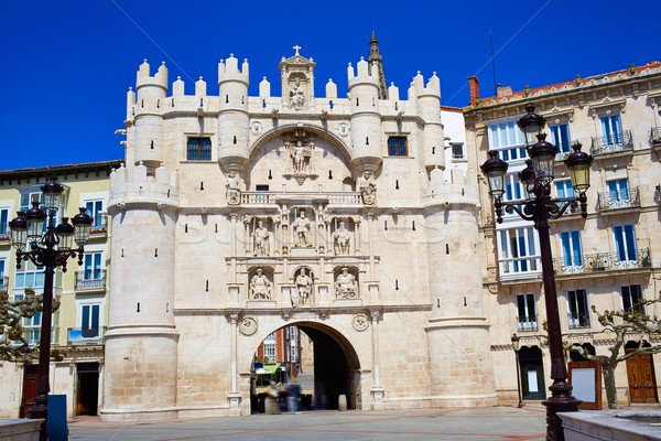 Burgos Arco de Santa Maria arch at Castilla Spain Stock photo © lunamarina