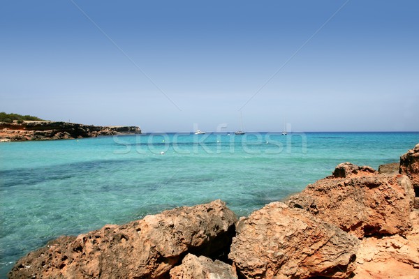 Formentera balearic island Cala Saona Beach Stock photo © lunamarina