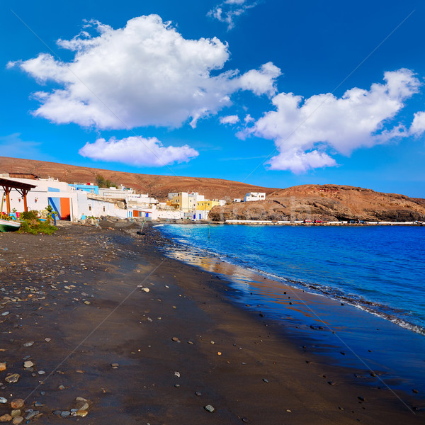 Tengerpart Kanári-szigetek Spanyolország égbolt tájkép háttér Stock fotó © lunamarina