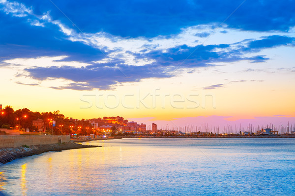 Coucher du soleil Espagne plage soleil nature [[stock_photo]] © lunamarina