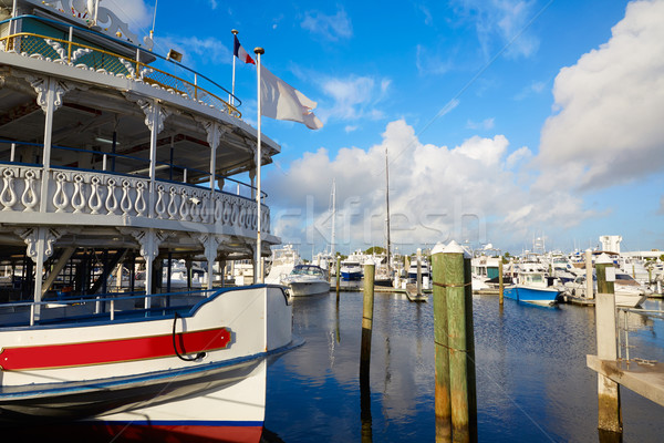 Stock photo: Fort Lauderdale marina boats Florida US