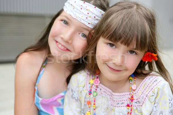 Zdjęcia stock: Portret · dwa · dziewczynka · siostry · mały