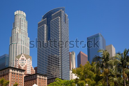 Innenstadt Los Angeles Platz Palmen Business Stock foto © lunamarina