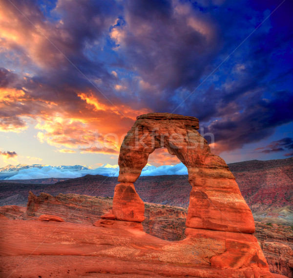 Arches National Park Delicate Arch in Utah USA Stock photo © lunamarina