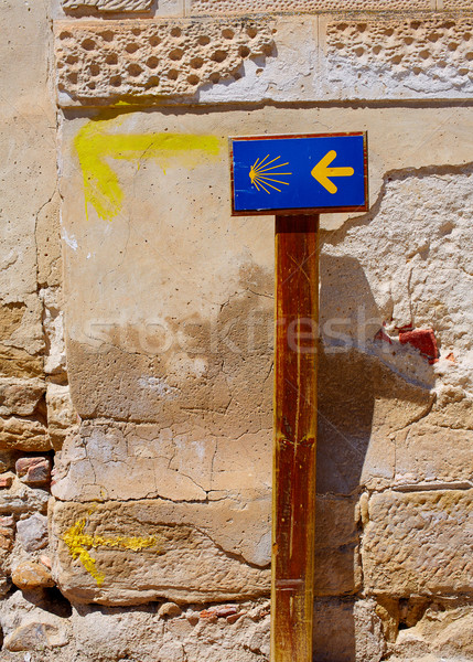 The way of Saint James sign at Granon in La Rioja Stock photo © lunamarina