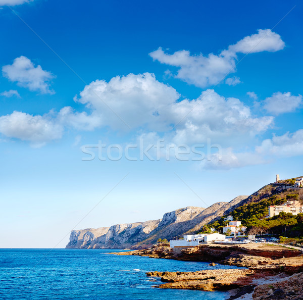 Foto stock: Praia · mediterrânico · Espanha · água · sol · luz