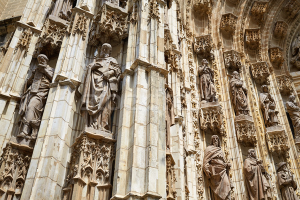 Stock photo: Seville cathedral facade in Sevilla Spain