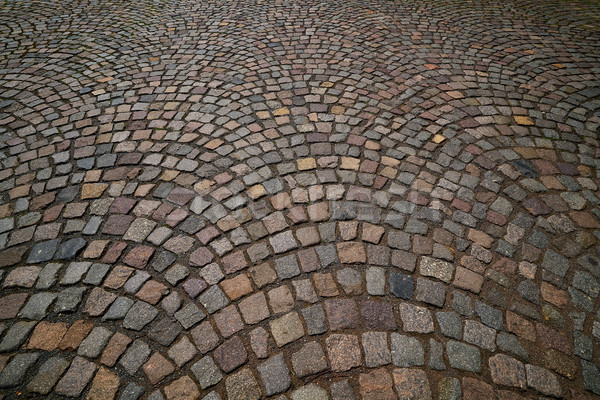 Macskakő Németország textúra út építkezés utca Stock fotó © lunamarina