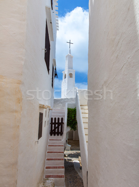 Binibequer Vell in Menorca Binibeca white village Sant Lluis Stock photo © lunamarina