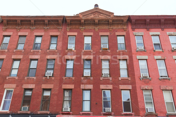 Brooklyn brickwall building facades in New York Stock photo © lunamarina