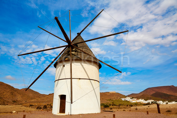 Almeria Molino Pozo de los Frailes windmill Spain Stock photo © lunamarina
