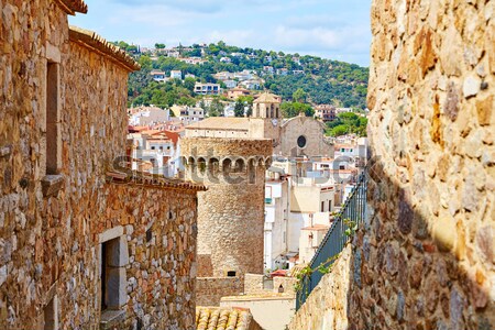 Tossa de Mar old town Vila Vella in Costa Brava Stock photo © lunamarina