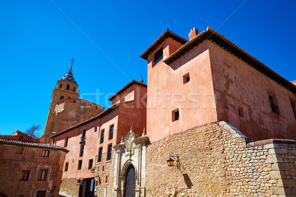 中世紀 鎮 西班牙 村 牆 街頭 商業照片 © lunamarina