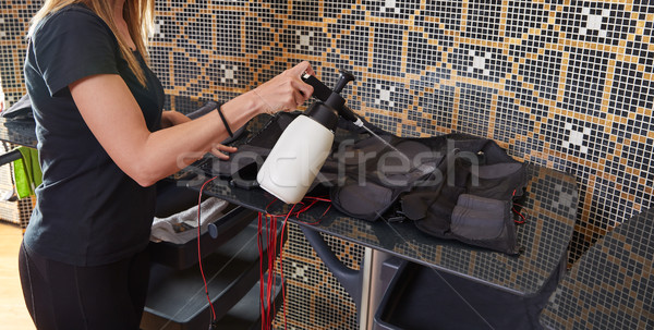 EMS electro stimulation suit wet cleaning Stock photo © lunamarina