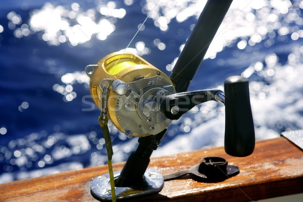 Big game boat fishing in deep sea Stock photo © lunamarina