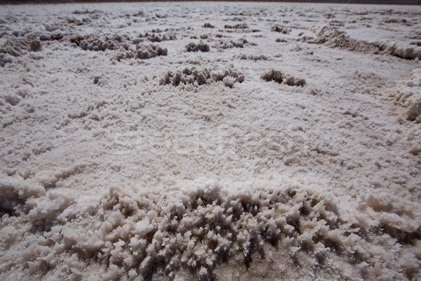 Badwater Basin Death Valley salt textures macro Stock photo © lunamarina