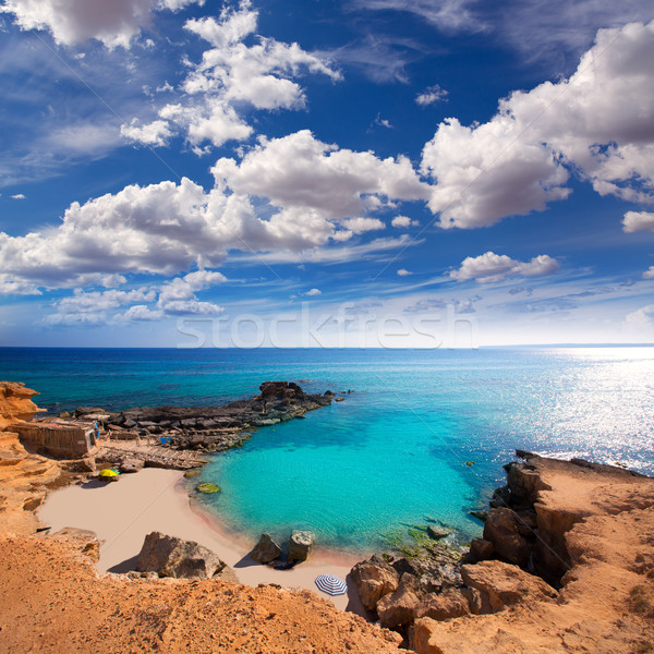 Formentera Es Calo des Mort beach turquoise Mediterranean Stock photo © lunamarina