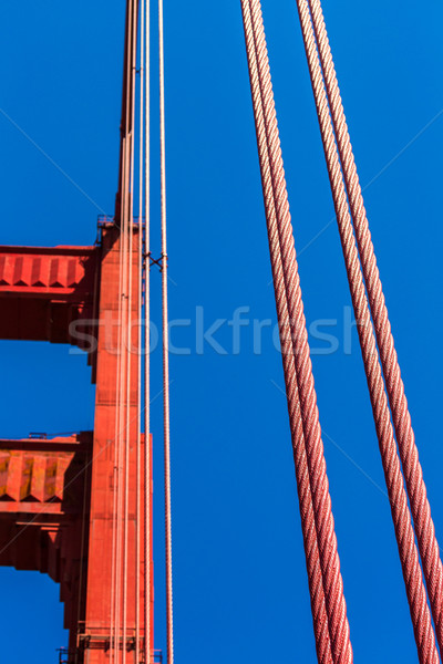 Golden Gate Bridge dettagli San Francisco California USA cielo Foto d'archivio © lunamarina