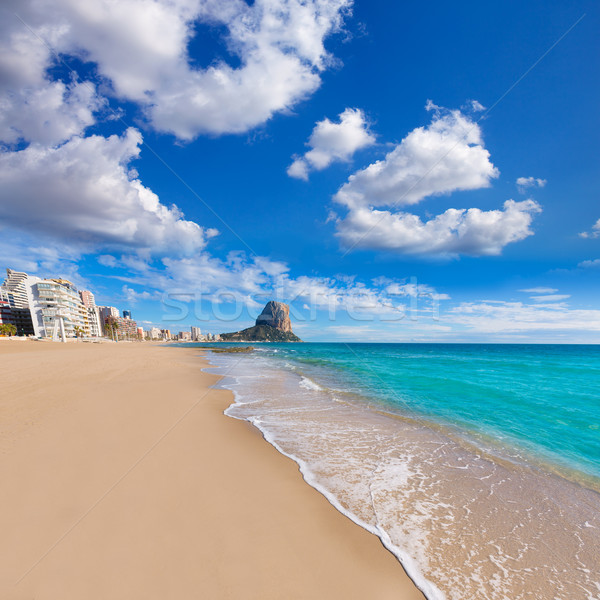 Calpe playa Arenal Bol beach near Penon Ifach Alicante Stock photo © lunamarina