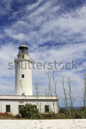Formentera La Mota lighthouse balearic islands Stock photo © lunamarina