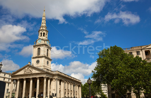 London Trafalgar Square St Martin church Stock photo © lunamarina