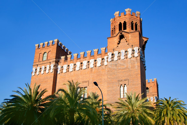 Barcelona Ciudadela Three Dragon Castle Stock photo © lunamarina