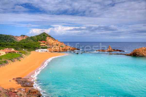 Cala Pregonda in Menorca at Balearic islands Stock photo © lunamarina