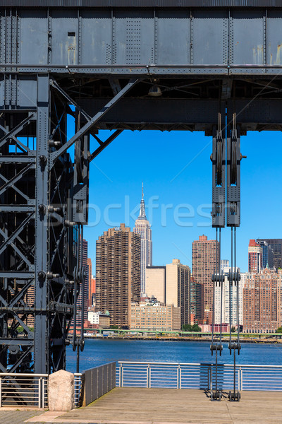 Manhattan New York skyline sunny from East Stock photo © lunamarina