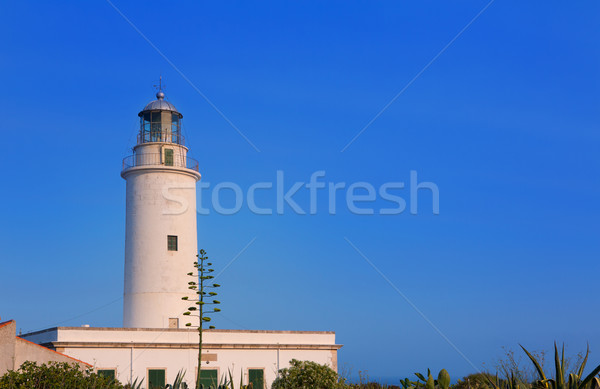 Formentera La Mola lighthouse at Balearic islands Stock photo © lunamarina