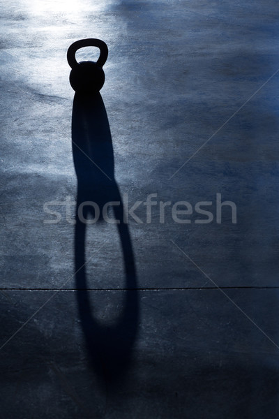 Gewicht Hintergrundbeleuchtung Schatten Fitnessstudio Stock foto © lunamarina
