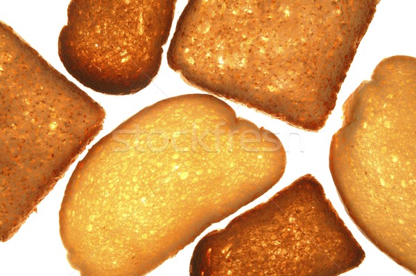 Stock photo: Bread varied slices on transparent background