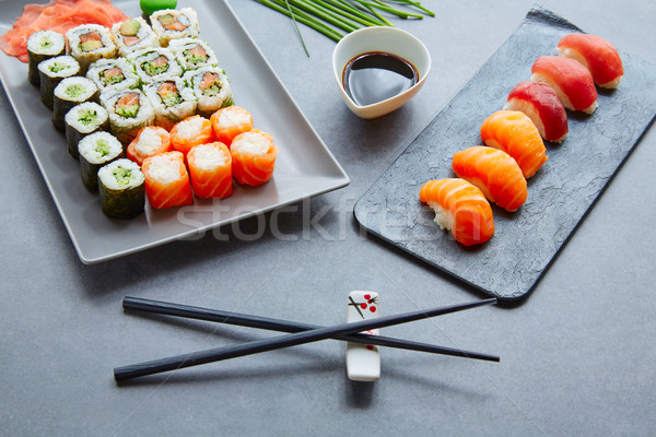 Stok fotoğraf: Sushi · maki · soya · sosu · wasabi · Kaliforniya · rulo