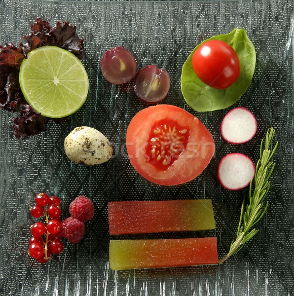 Салат плодов айва овощей оригинальный современный Сток-фото © lunamarina