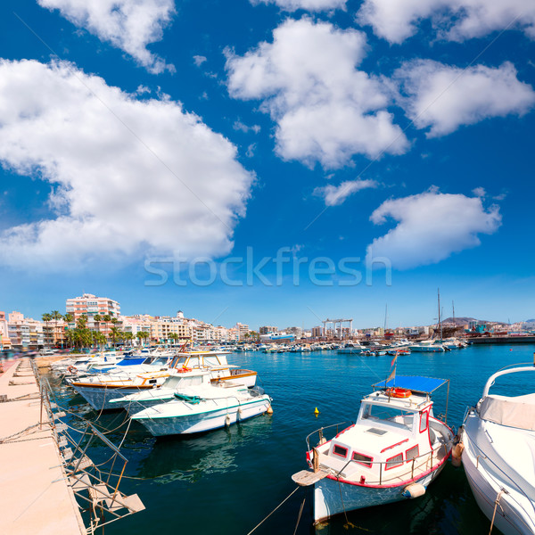 Stock fotó: Kikötő · marina · falu · Spanyolország · mediterrán · tenger