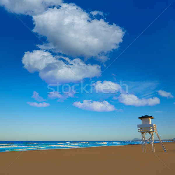 Strand Valencia Spanje middellandse zee hemel natuur Stockfoto © lunamarina