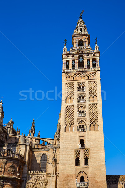 Catedrală turn Spania constructii oraş arhitectură Imagine de stoc © lunamarina